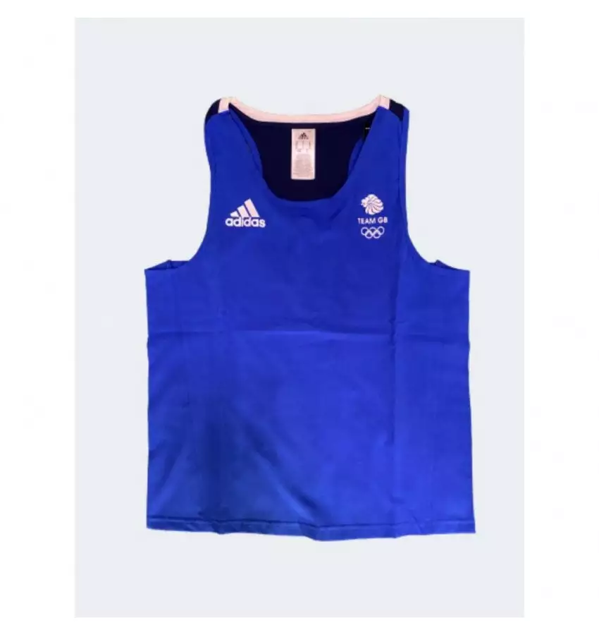 Боксерская форма мужская adidas OG20 (майка+шорты). Цвет синий