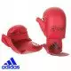Перчатки для карате Adidas с лицензией WKF с защитой большого пальца (661.23, синие)