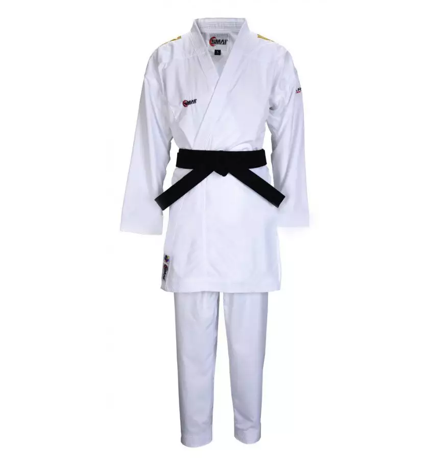 Кимоно для карате Smai JIN KUMITE GI ELITE Karate1 Premier League (золотые полосы на плечах)