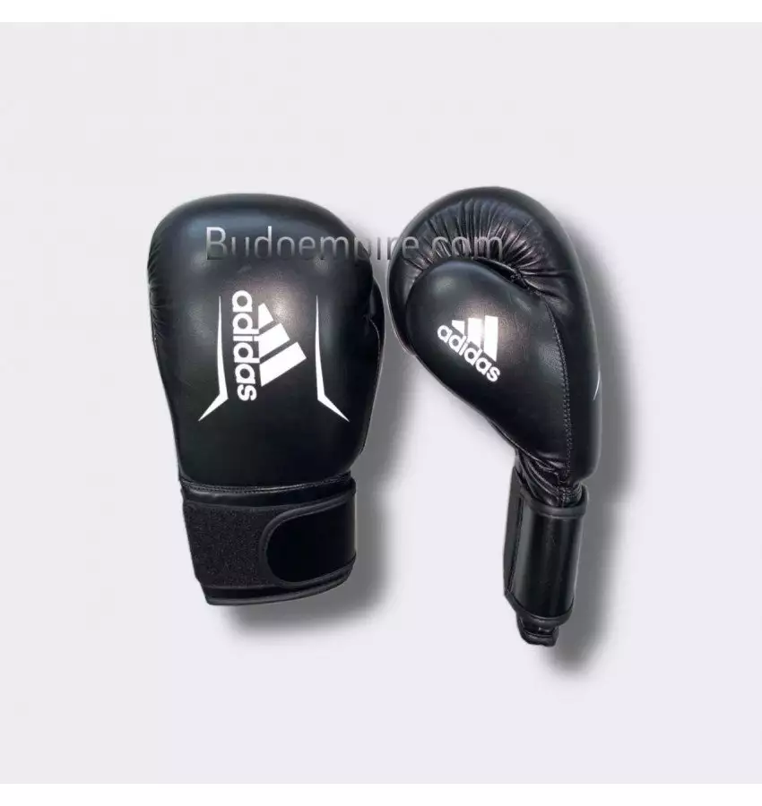 Боксерские перчатки Adidas Speed 50 (черное/белые, ADISBG50)