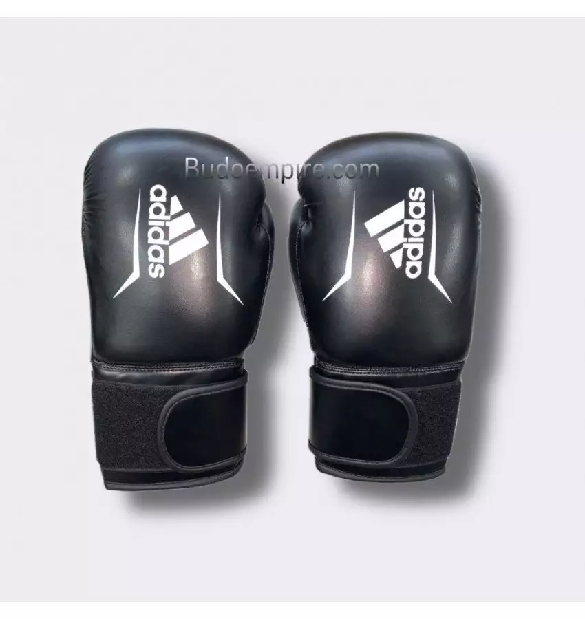 Боксерские перчатки Adidas Speed 50 (черное/белые, ADISBG50)