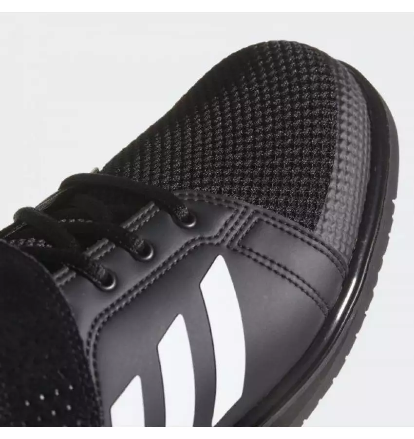 Штангетки Adidas Power Perfect 3 | Цвет черный, белые полосы