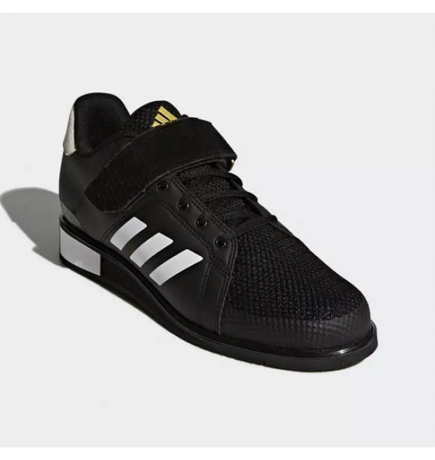 Штангетки Adidas Power Perfect 3 | Цвет черный, белые полосы