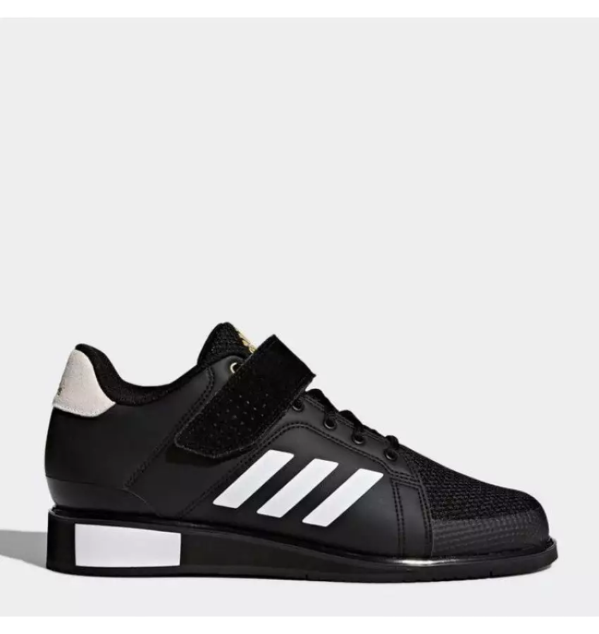 Штангетки Adidas Power Perfect 3 | Цвет черный, белые полосы