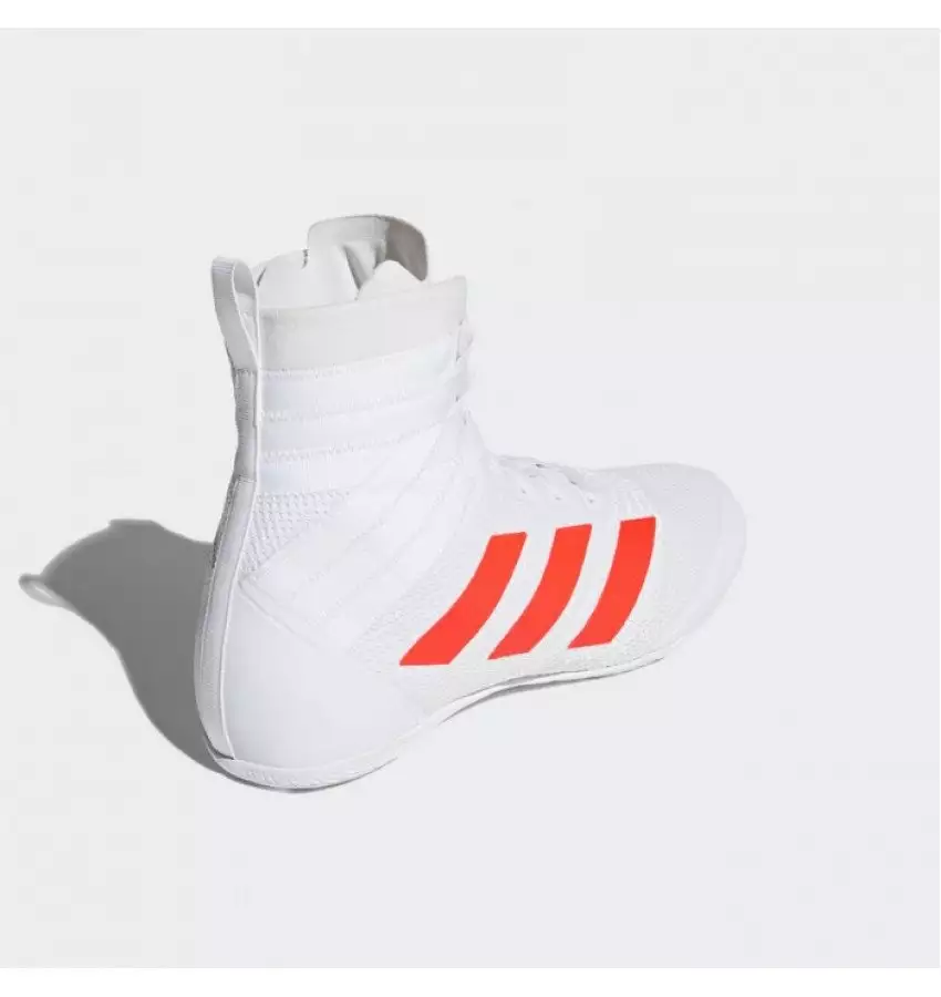 Боксерки Adidas Speedex 18 | Цвет белый, красные полосы