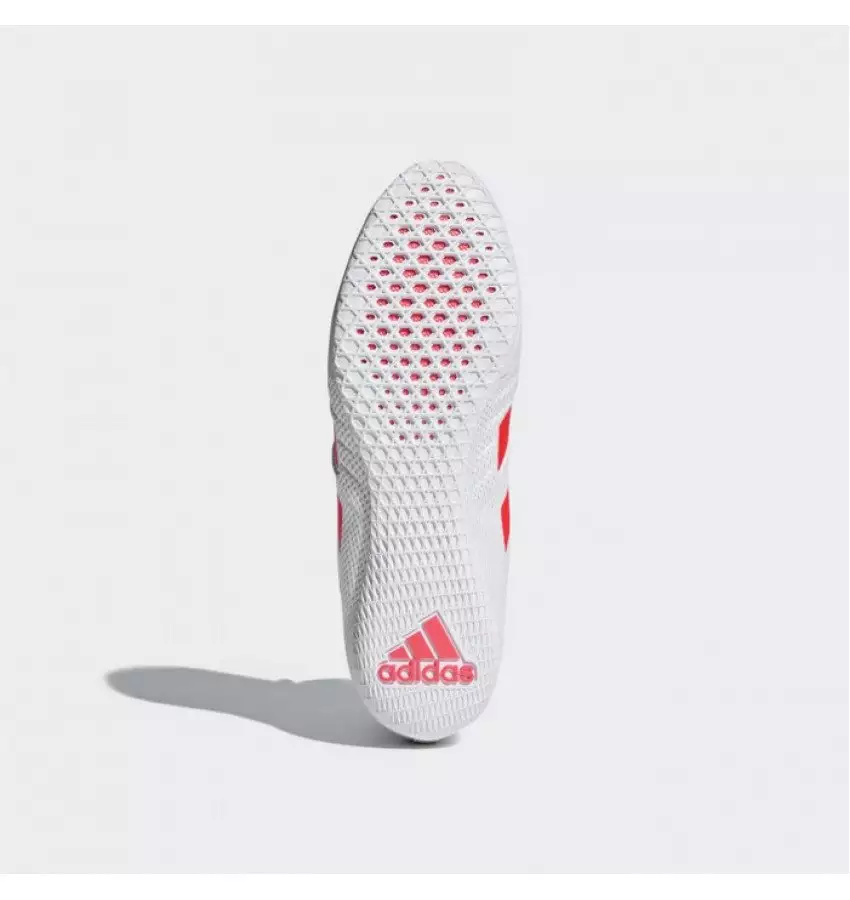 Боксерки Adidas Speedex 18 | Цвет белый, красные полосы