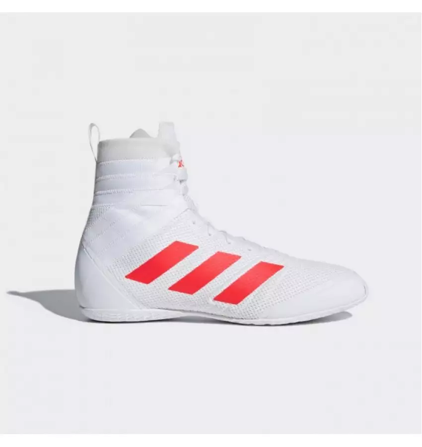 Боксерки Adidas Speedex 18 | Цвет белый, красные полосы