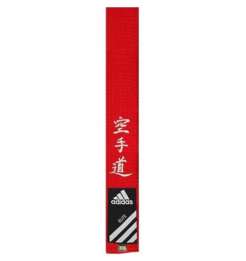 Пояс для карате Adidas Elite Embrodiery | Цвет красный