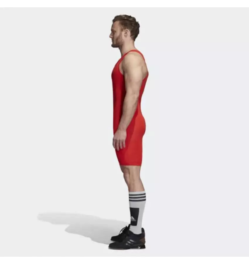 купить Трико для тяжелой атлетики Adidas Powerlift | Цвет красный Трико для тяжелой атлетики Adidas Powerlift | Цвет красный