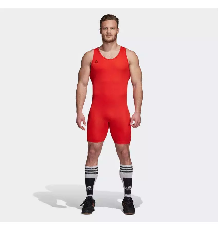 купить Трико для тяжелой атлетики Adidas Powerlift | Цвет красный Трико для тяжелой атлетики Adidas Powerlift | Цвет красный