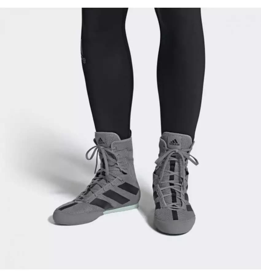 Обувь для бокса (боксерки) Adidas Box Hog 3 (серые, EF2976)