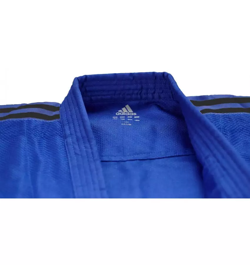 Кимоно Adidas серии ''Club'' (синий/чёрные полосы, J350B)
