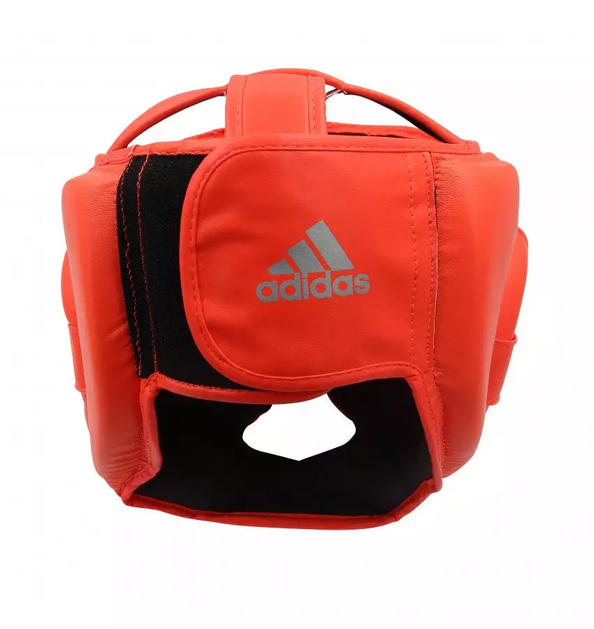 Шлем боксерский Adidas Speed Super Pro Training Extra Protect (ярко красный/серебро, ADISBHG041)