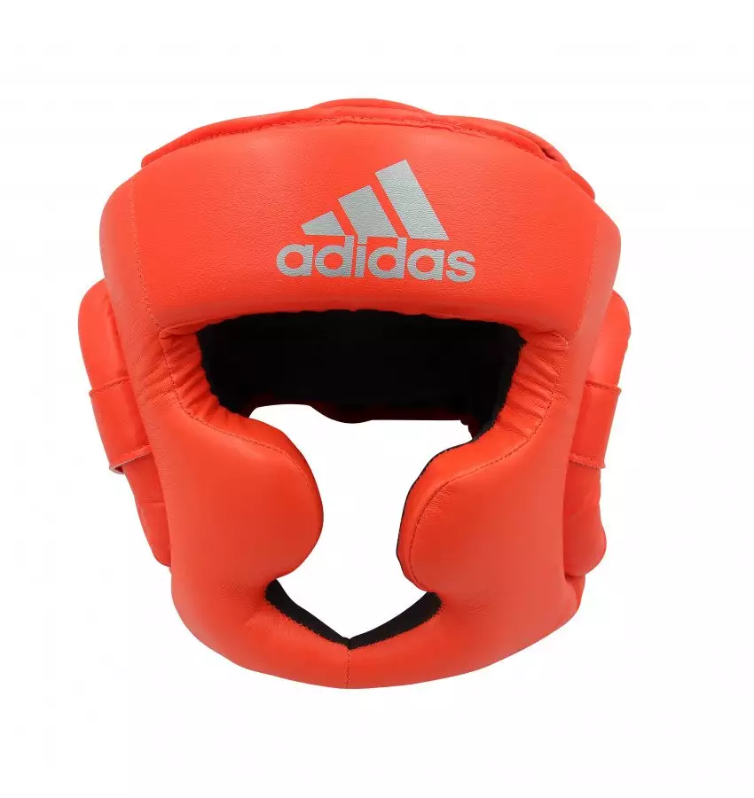 Шлем боксерский Adidas Speed Super Pro Training Extra Protect (ярко красный/серебро, ADISBHG041)