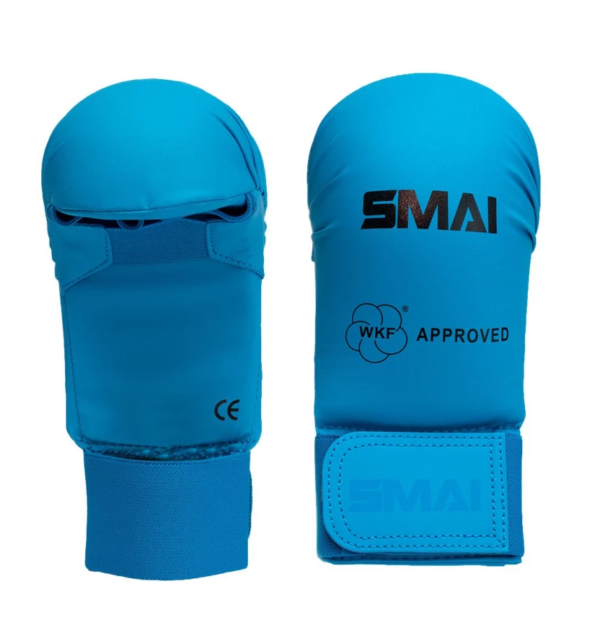 купить Перчатки для карате Smai | Цвет синий | Одобрено WKF Перчатки для карате Smai | Цвет синий | Одобрено WKF