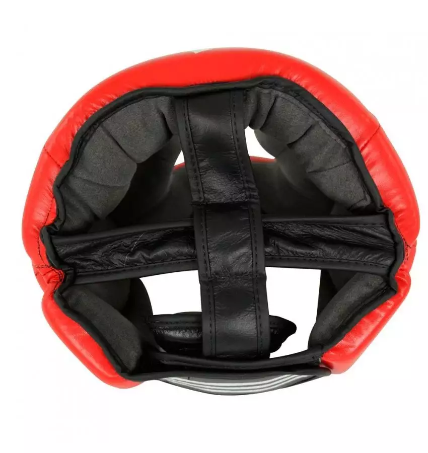 Боксерский шлем тренировочный Adidas Super Pro Extra Protect | Цвет красный