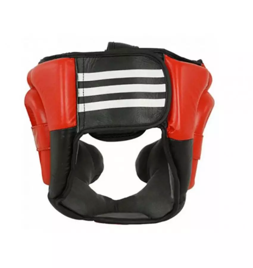 Боксерский шлем тренировочный Adidas Super Pro Extra Protect | Цвет красный