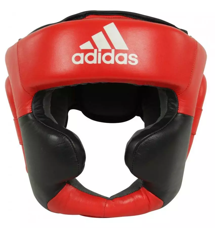 Боксерский шлем тренировочный Adidas Super Pro Extra Protect | Цвет красный