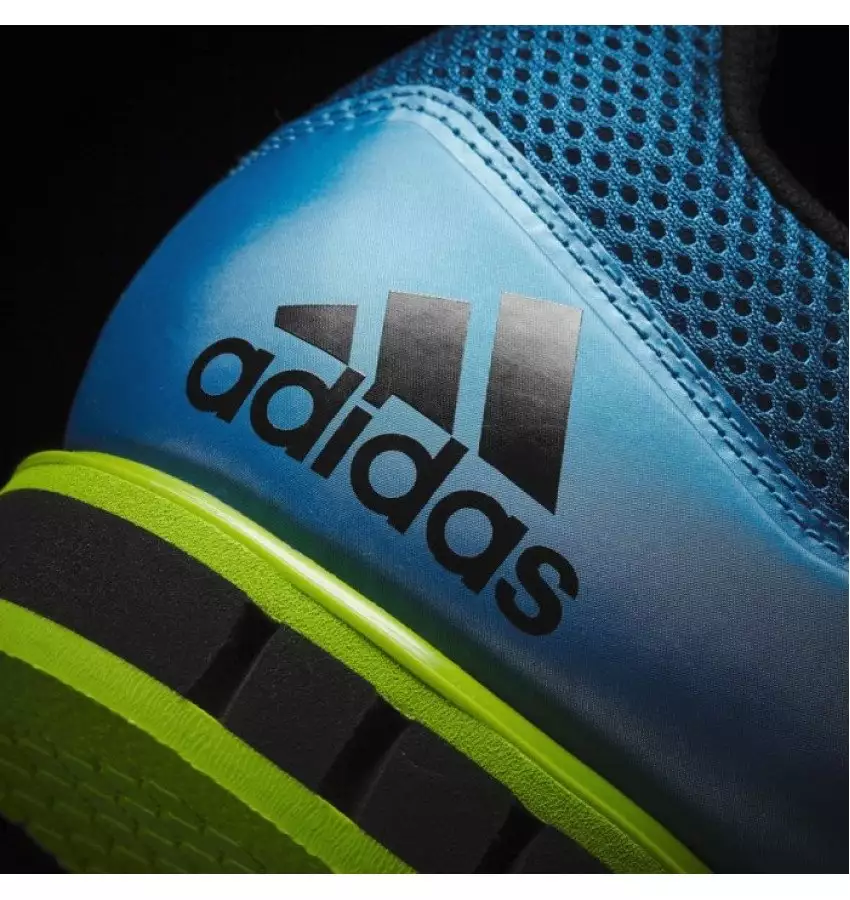 Buy Штангетки Adidas Powerlift 3 | Цвет голубой с зеленой подошвой Штангетки Adidas Powerlift 3 | Цвет голубой с зеленой подошвой