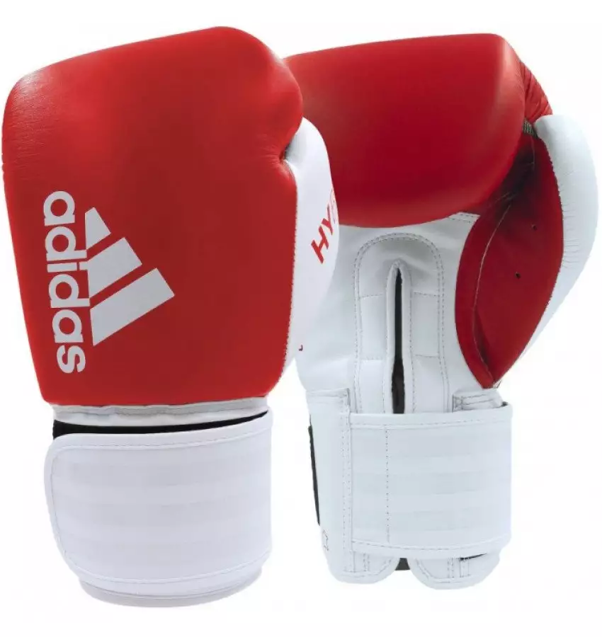 Боксерские перчатки Adidas Hybrid 200 (красно/белый, ADIH200)
