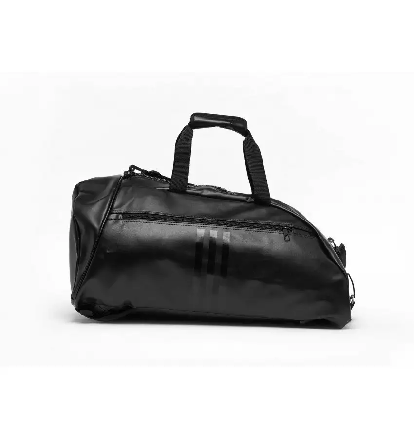 Сумка-рюкзак (2 в 1) Adidas. Цвет черный, белый логотип. Материал PU. Логотип Karate