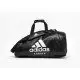 Сумка-рюкзак (2 в 1) Adidas. Цвет черный, белый логотип. Материал PU. Логотип Karate