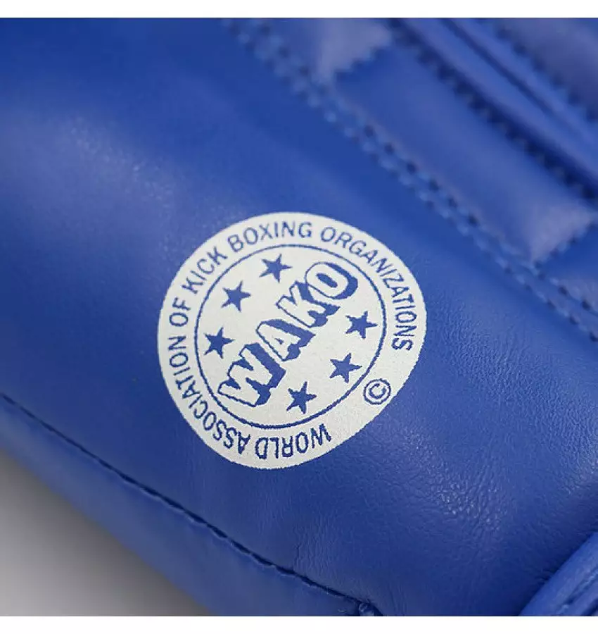 Кожаные боксерские перчатки Adidas WAKO (синий, ADIWAKOG1)