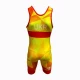 Костюм для борьбы (трико) Adidas UWW (желтый, 1633RED V1)