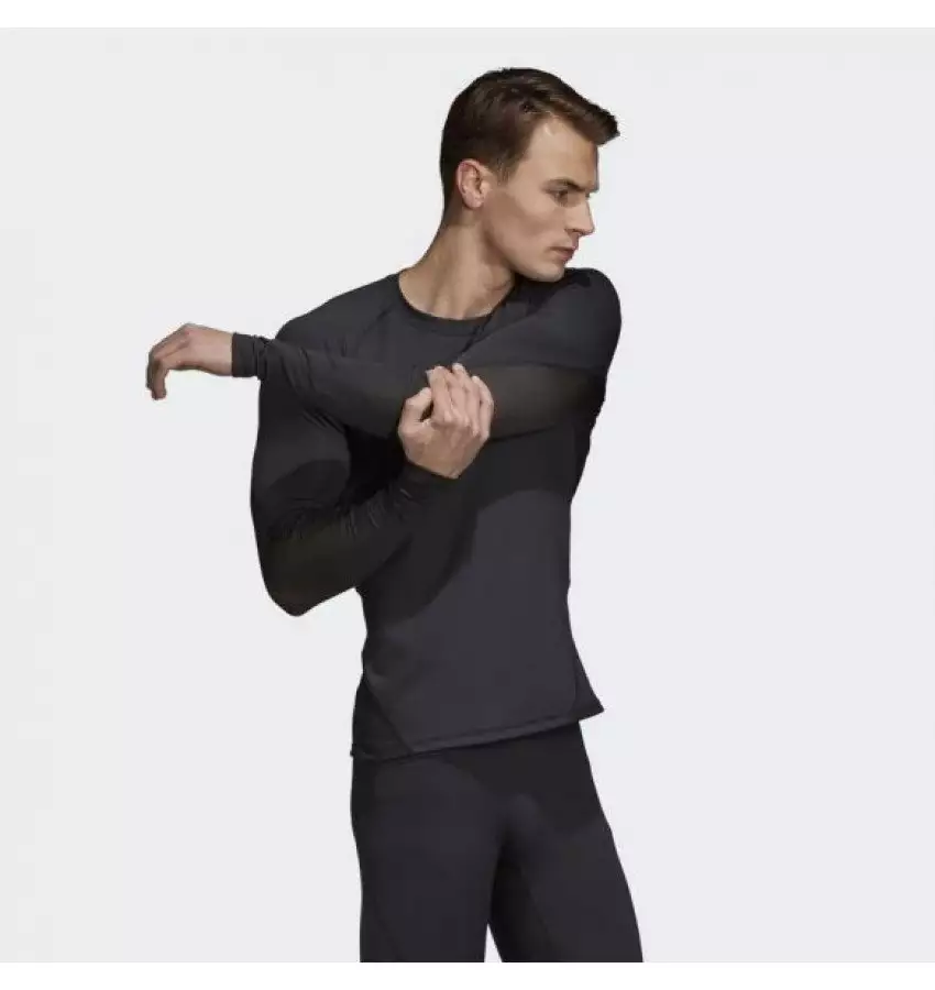 Компрессионный лонгслив Adidas Alphaskin Sport (черный, CF7267)