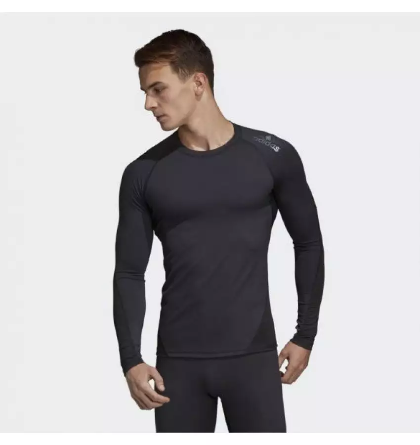 Компрессионный лонгслив Adidas Alphaskin Sport (черный, CF7267)