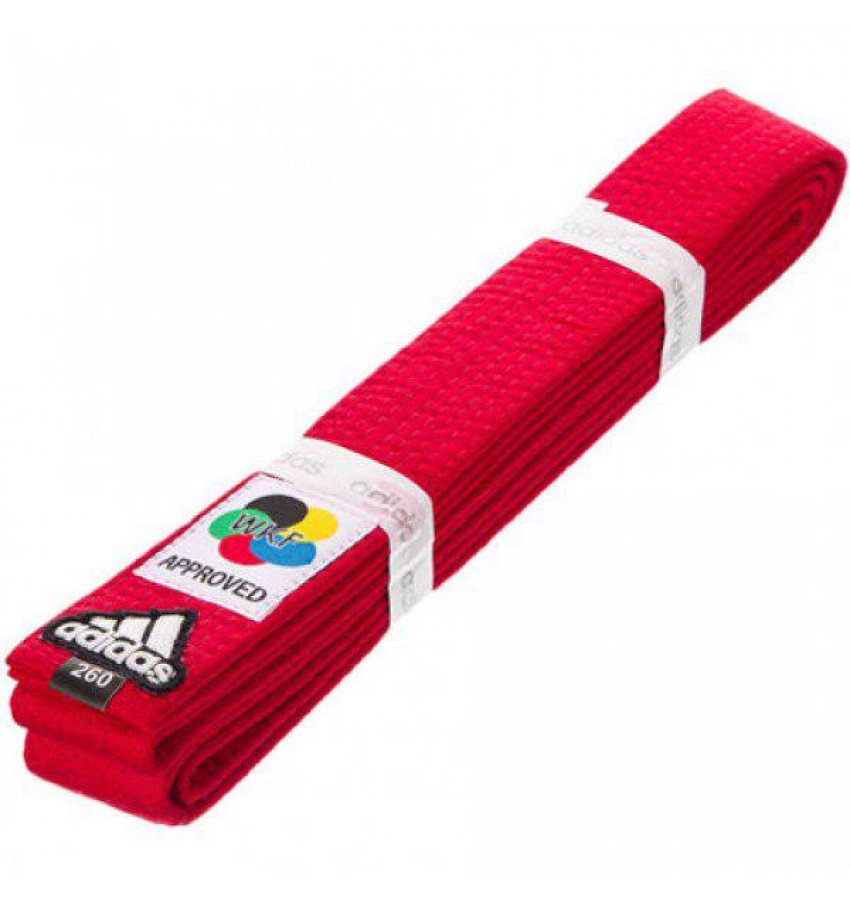 Пояс для карате Adidas Elite WKF | Цвет красный