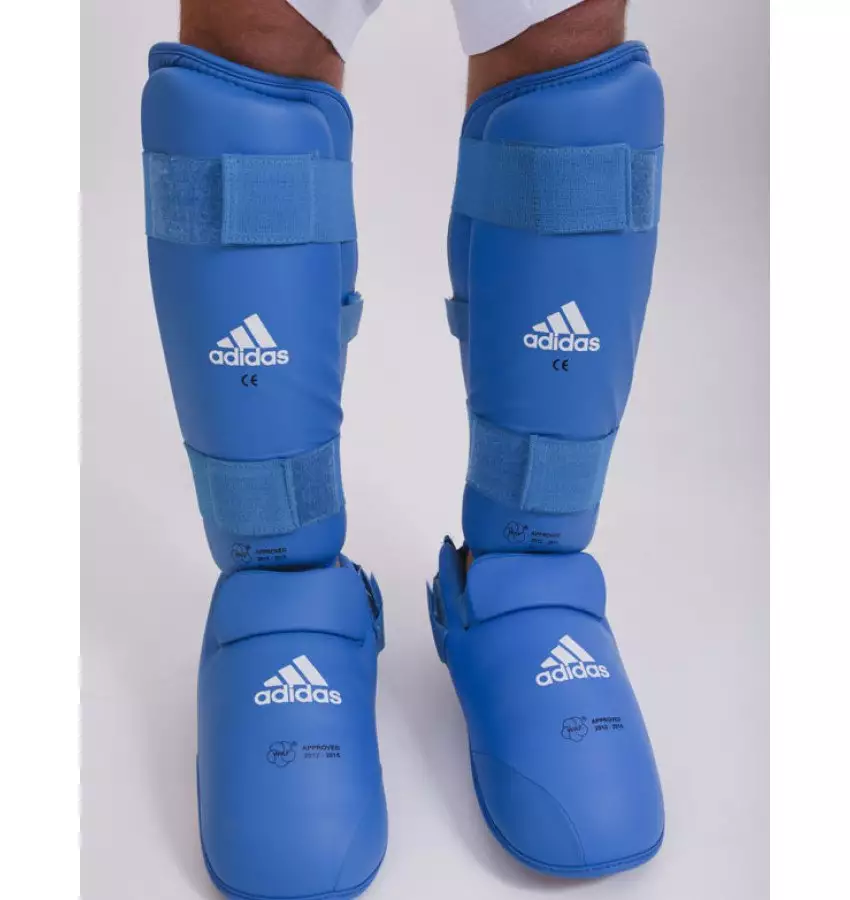 купить Защита голени и стопы Adidas WKF | Цвет синий Защита голени и стопы Adidas WKF | Цвет синий