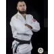 Кимоно для дзюдо Adidas Champion II с лицензией IJF (белое/золотые полосы, J-IJF-SMU)