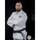 Кимоно для дзюдо Adidas Champion II с лицензией IJF (белое/золотые полосы, J-IJF-SMU)
