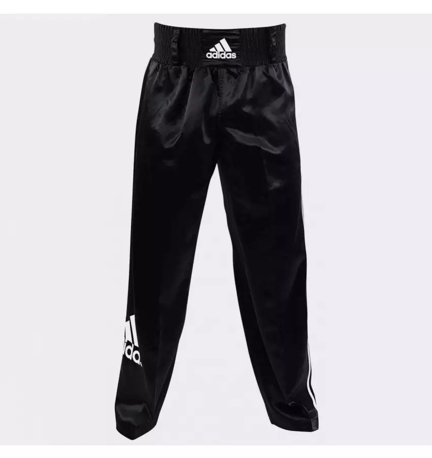 Брюки для кикбоксинга Adidas Pants Kickboxing Full Contact (черные, adiPFC03)