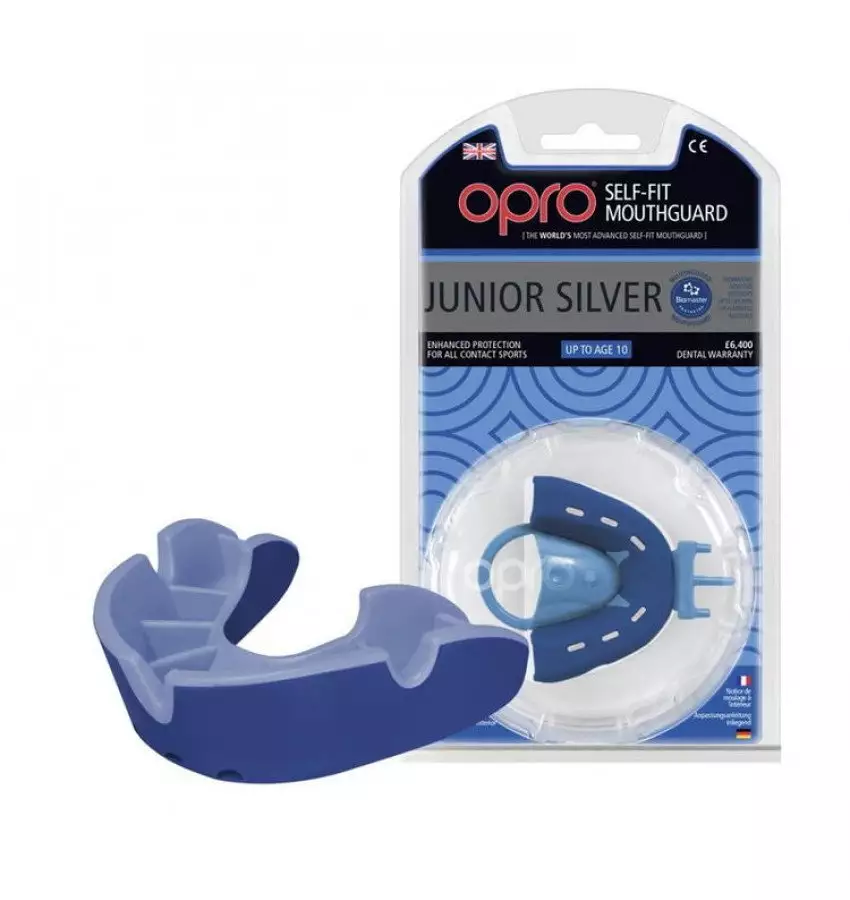 купить Капа подростковая OPRO Silver. Цвет синий, голубой. Капа подростковая OPRO Silver. Цвет синий, голубой.