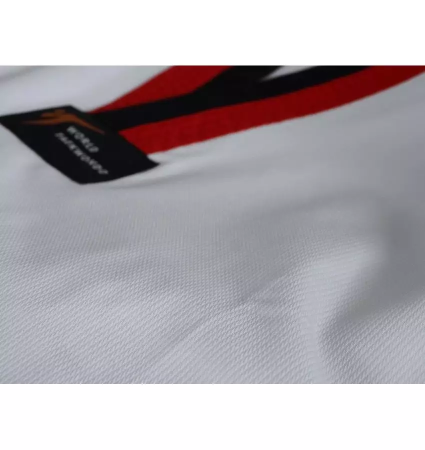 купить Добок для Тхеквондо Adidas ADI-CLUB Добок для Тхеквондо ADI-CLUB с лицензией WT с красно-черным воротом